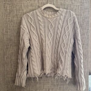 Pistola Cable Knit Sweater in Cream